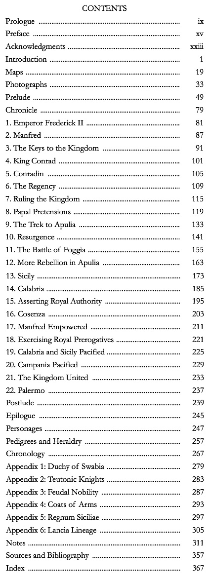 Table of Contents.